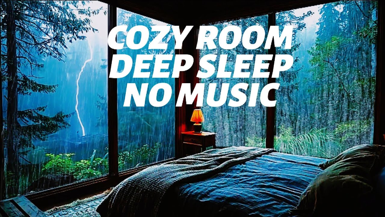 Rain Sounds for Sleeping,Soothing Rain & Gentle Thunder Live Stream for Fast Sleep & Insomnia Relief