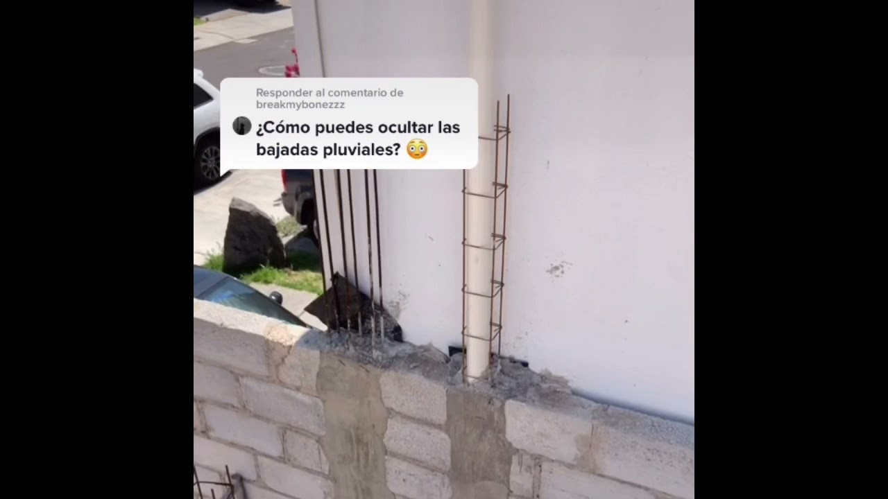 Como ocultar las bajadas pluviales