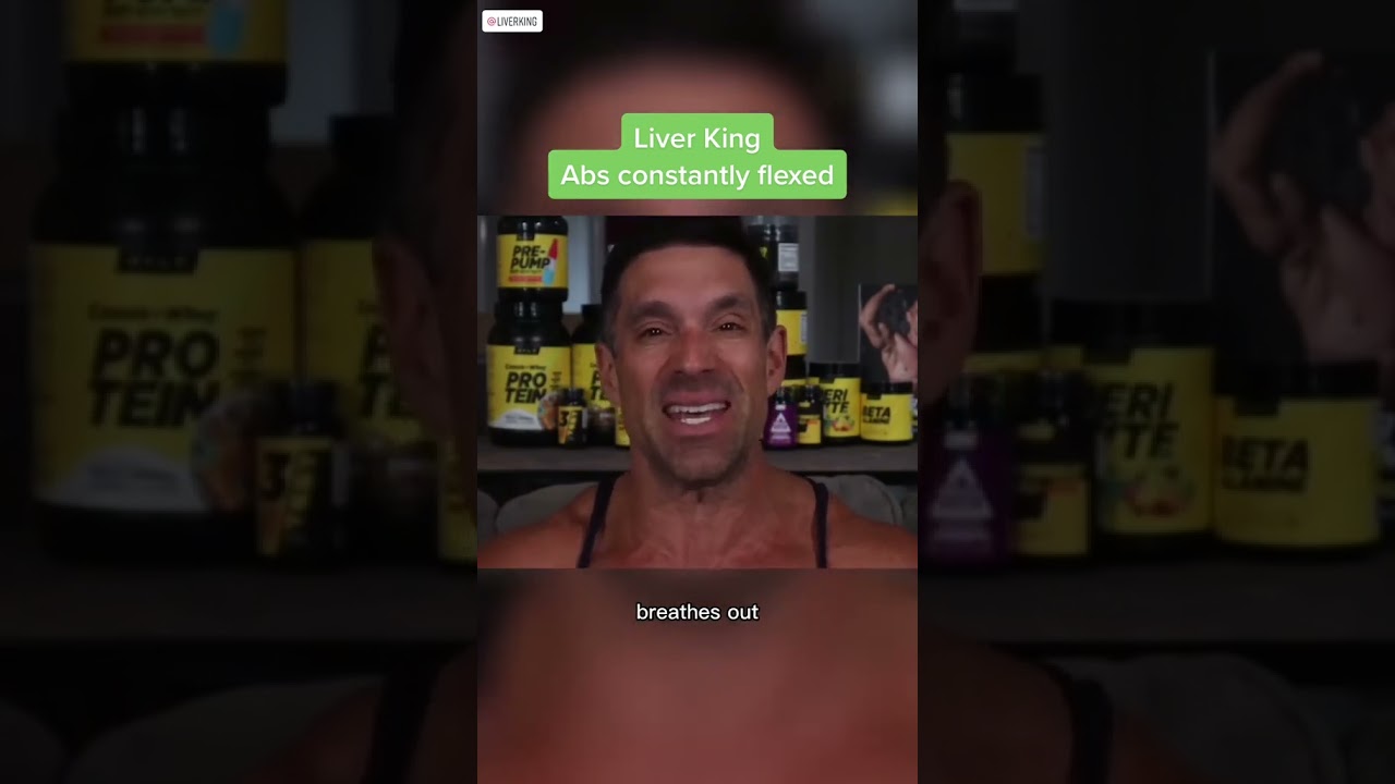 LIVER KING - constantly FLEXED ABS #bodybuilding #fitness