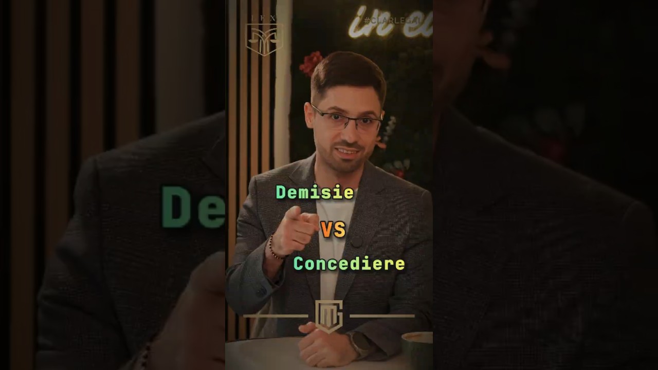 Avocat Marinica Geanny - Demisie vs. Concediere