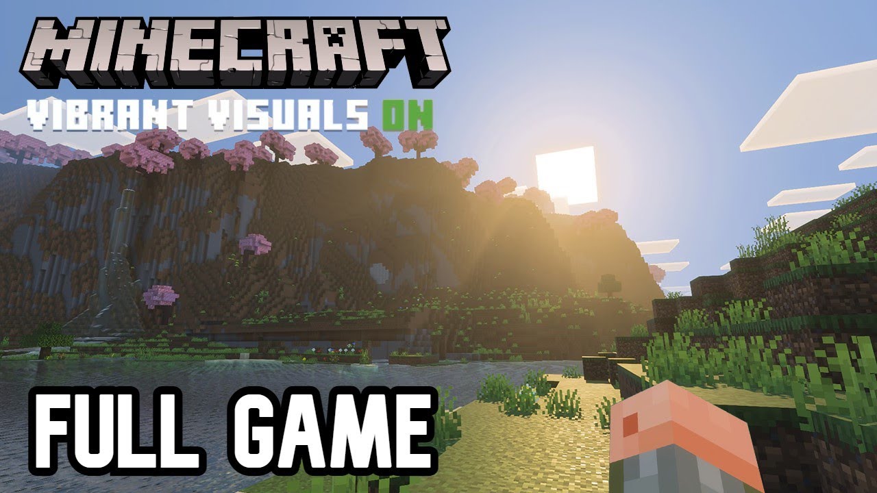 Minecraft: Vibrant Visuals - Full Gameplay Playthrough (Minecraft Preview) | Full Game