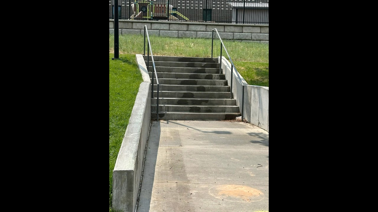 10 Stair Skate Spot #skateboard #skatespot