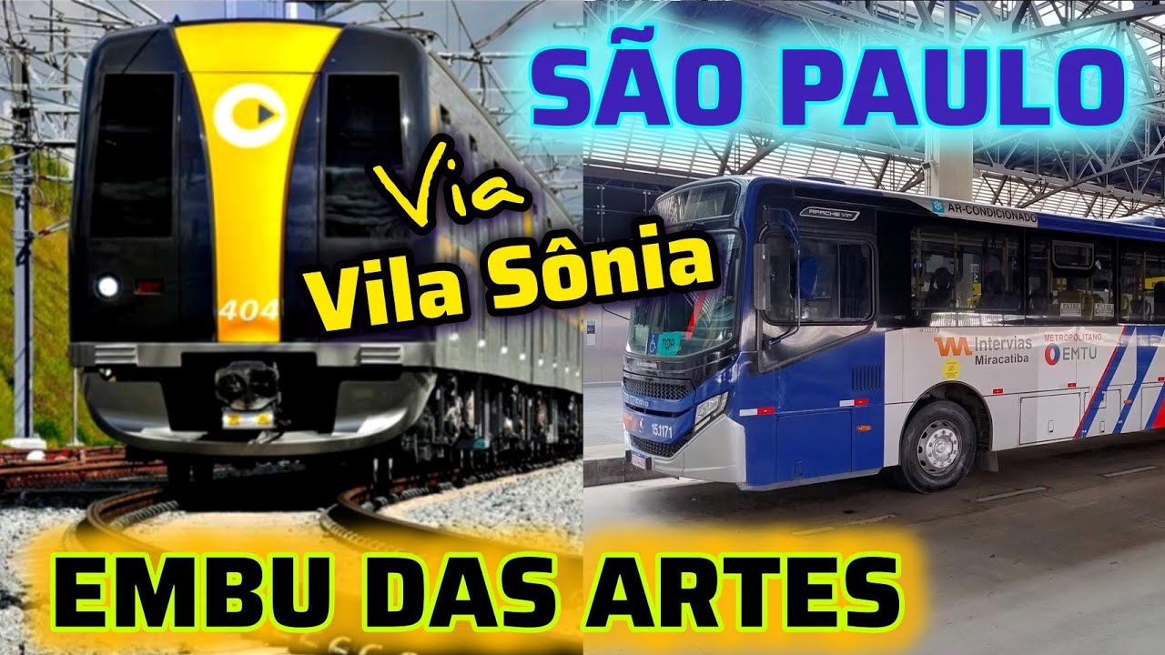 São Paulo x Embu das Artes via Vila Sônia - Metrô Linha 4 + Linha 033/Intervias Miracatiba #viagem 