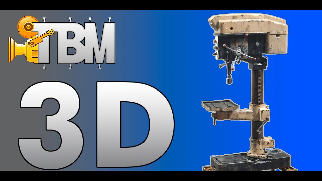 TBM 3D - Taladro de columna 2/2 (pintura)