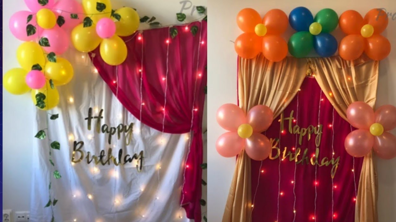 Easy birthday decorations | birthday decoration at home ideas | simple birthday decoration