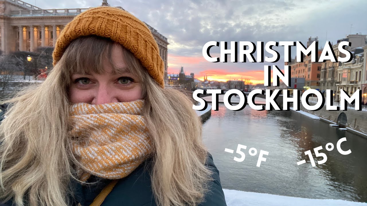 Fabric and Yarn Shopping in Stockholm! Snowy Christmas Vlog in Sweden