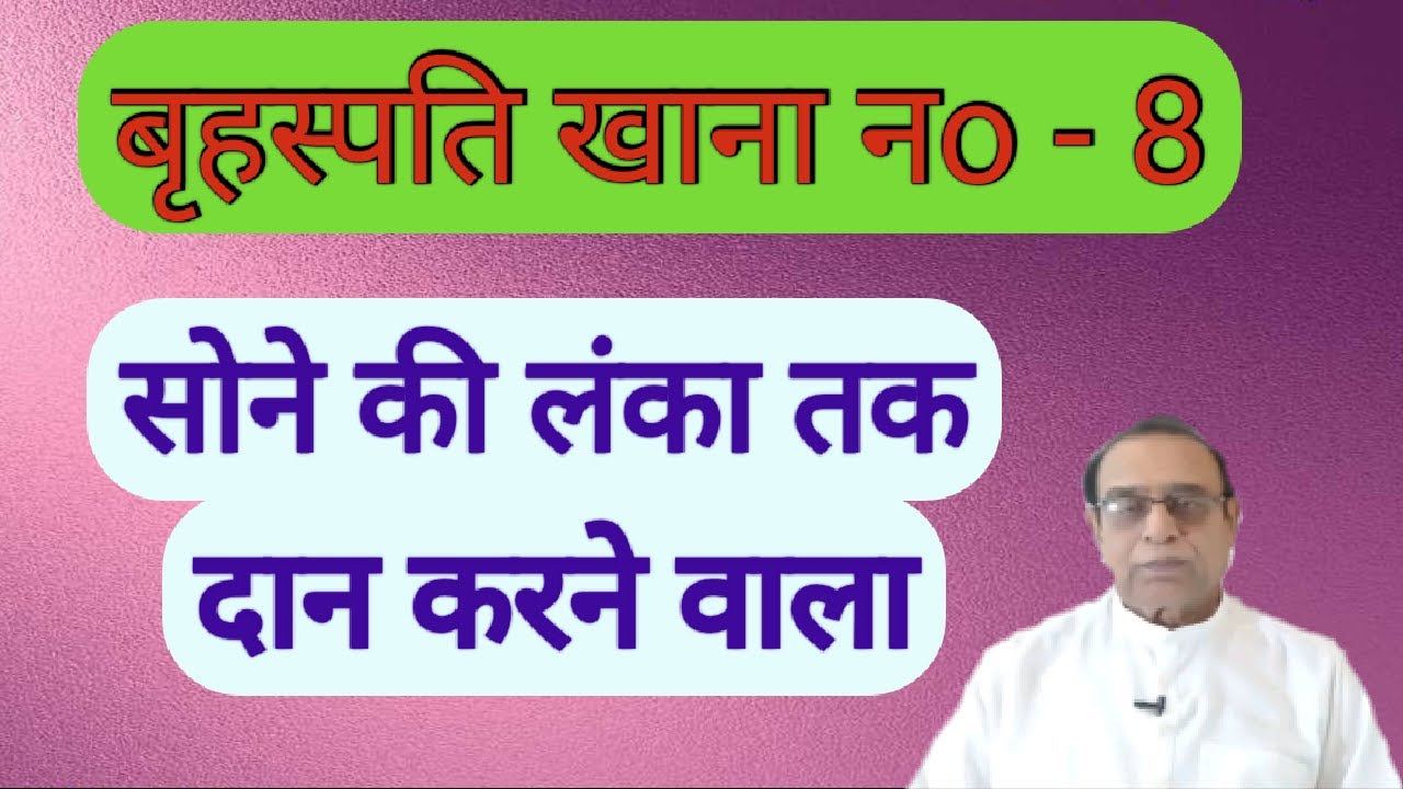 Brahaspati Khana No 8||Jupiter in 8th house||Lal Kitab