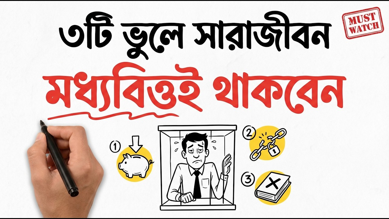 মধ্যবিত্তের ৩টি ভুল যা আপনাকে সারাজীবন গরীব রাখবে | Middle Class Trap Bangladesh