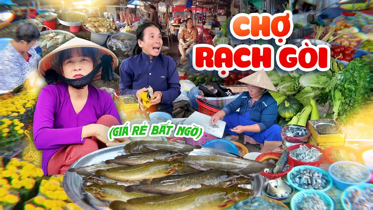 Chợ Quê Rạch Gòi - Cần Thơ | Không Khí Đời Thường, Mộc Mạc, Đông Vui Từ Tờ Mờ Sáng