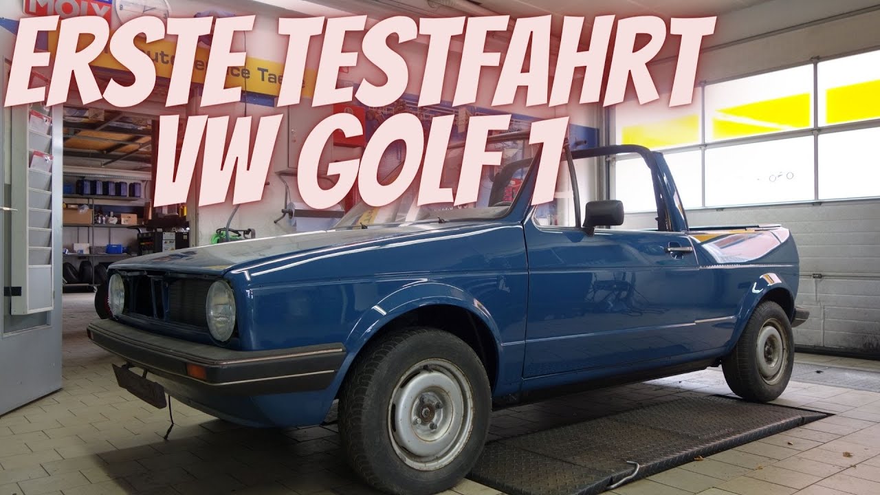 ERSTE TESTFAHRT im GOLF 1 Cabrio + Motor einstellen | 1.8 GLI