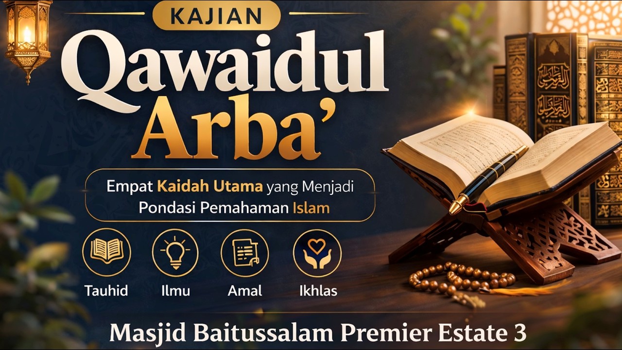 [LIVE] Empat Kaidah Yang Penting  - Ustadz Abu Zubair Junaid Ibrahim.