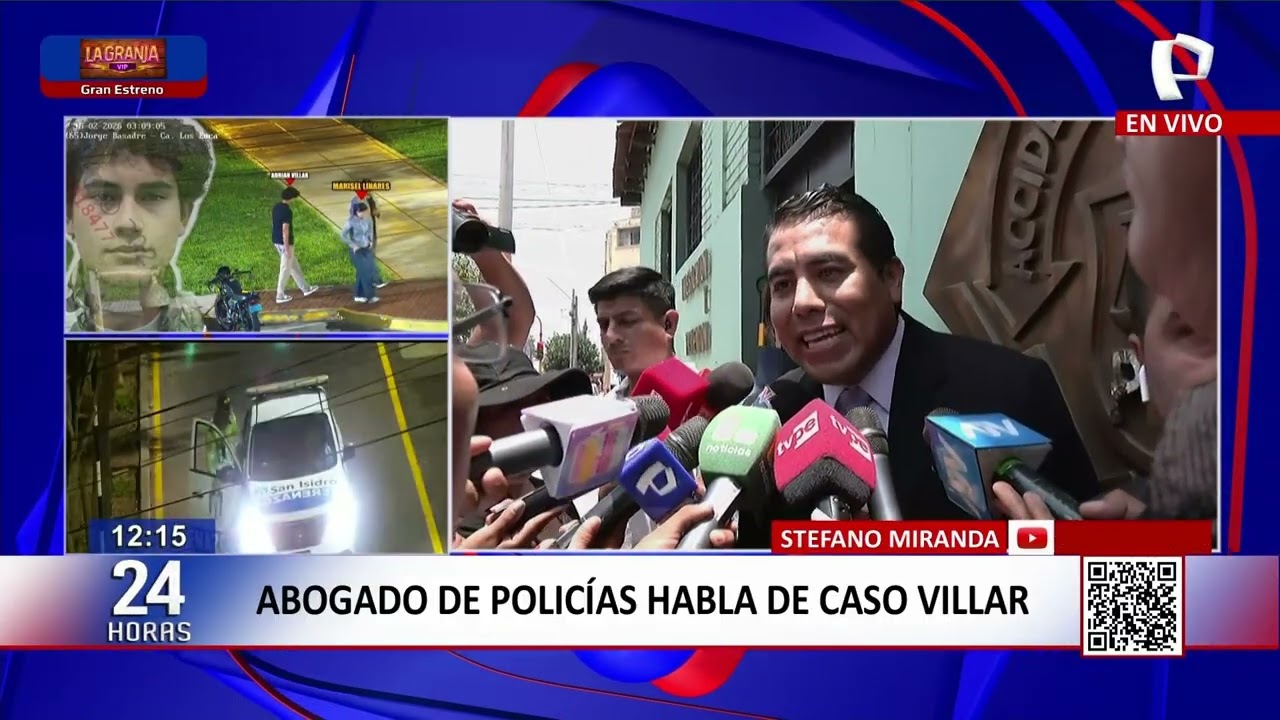 24Horas VIVO | Abogado de policías habla de caso Villar