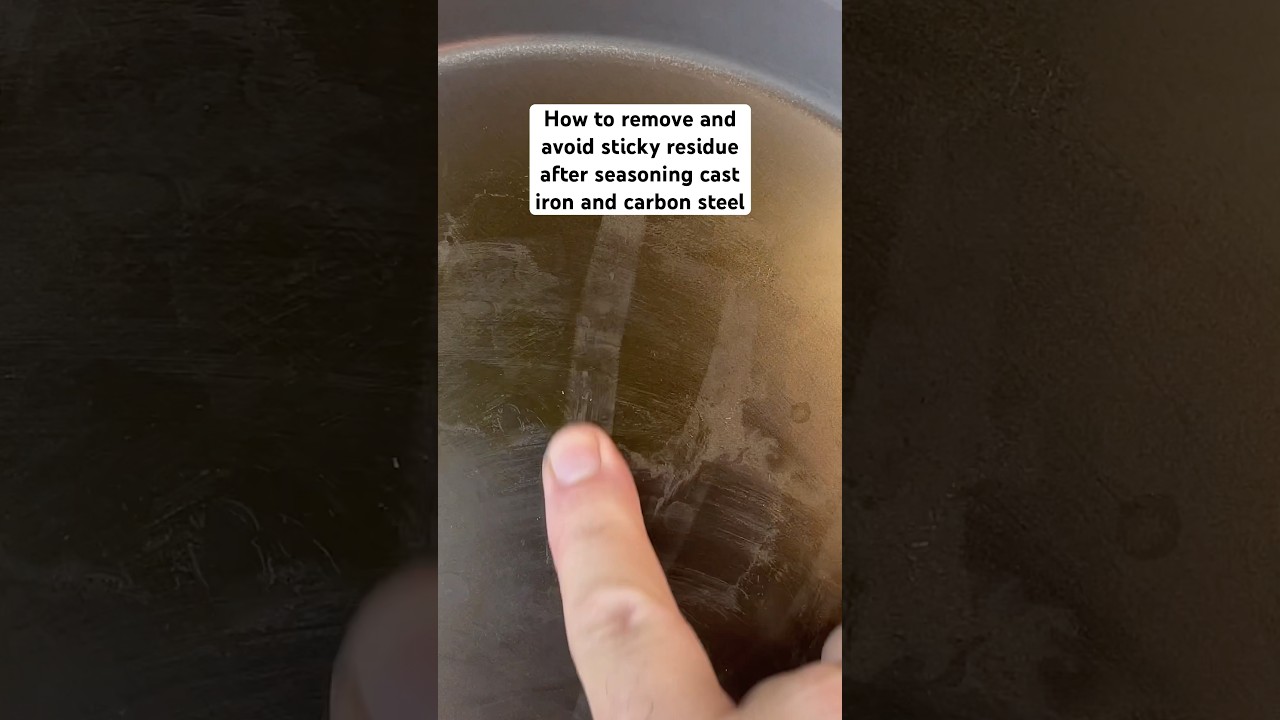 Sticky Pan After Seasoning? Avoid This Common Mistake