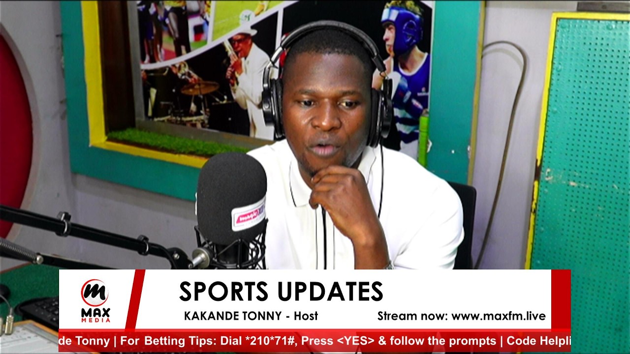 SPORTS UPDATES LIVE WITH KAKANDE TONNY || Friday, 13th March 2026