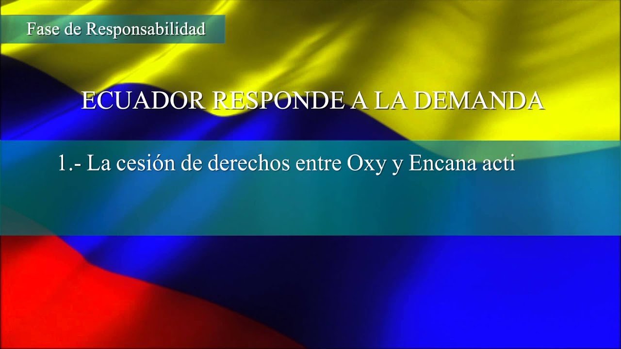 Caso OXY I - Antecedentes