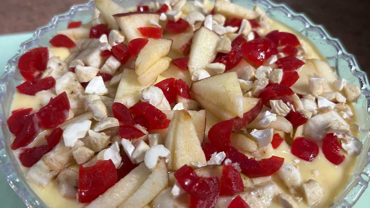 FRUIT CUSTARD Recipe | Super Creamy Easy custard Recipe | How To Make Fruit Custard 