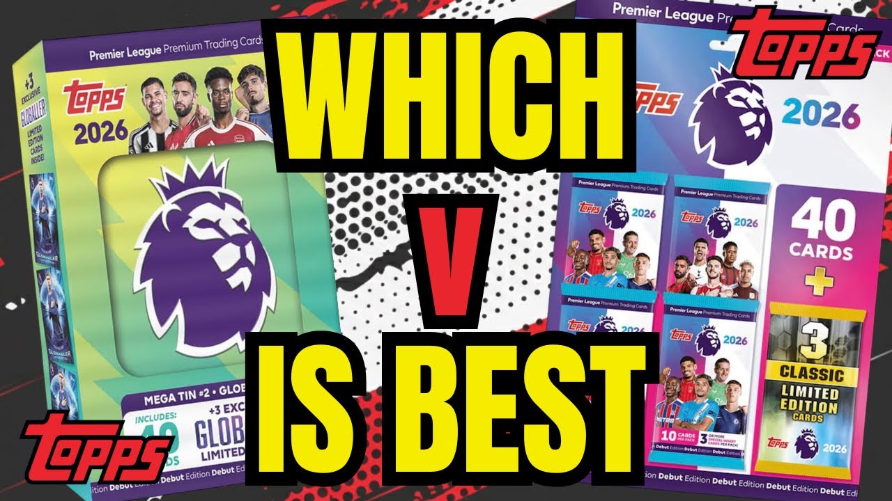 Tin vs Mega Multipack - Which Has Better Pulls? Topps Premier League 2026
