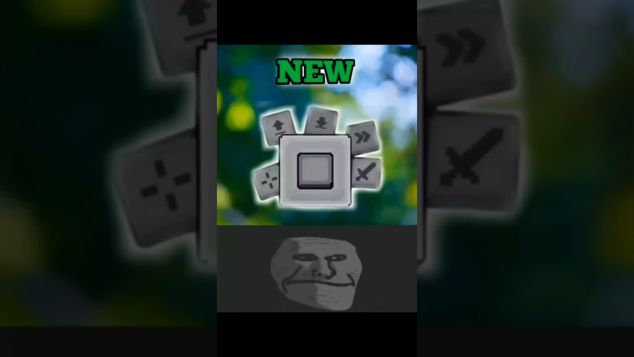 Old button.  #minecraft#trollface