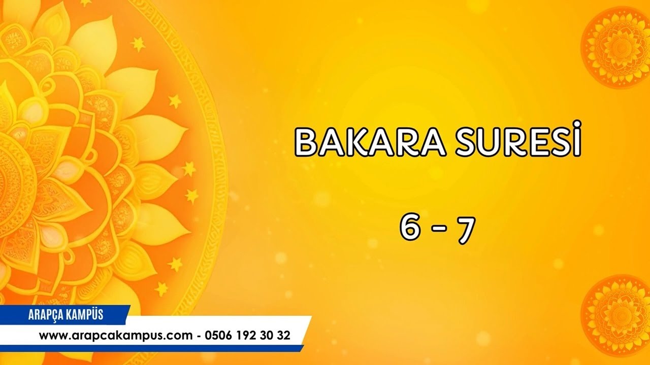 Öğrencilerimizle Kırık Meal Tahkik Dersi Bakara Suresi 6 - 7 Ayetler