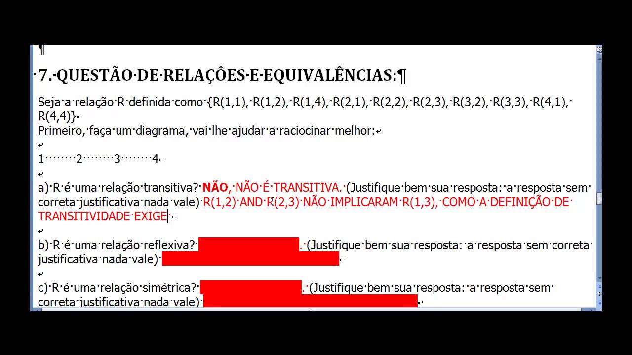 Prévia para Prova 1, 2014.2 - Conjuntos, Relações, Funções, Lógica