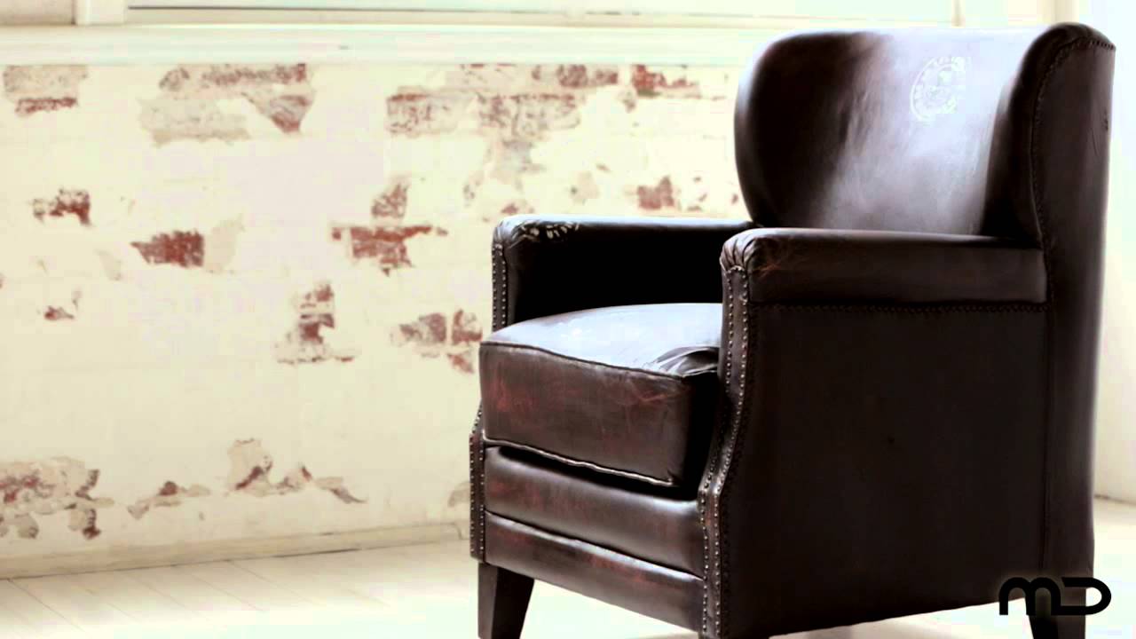 Industrial Leather Arm Chair -  L'usine Vintage  - Milan Direct