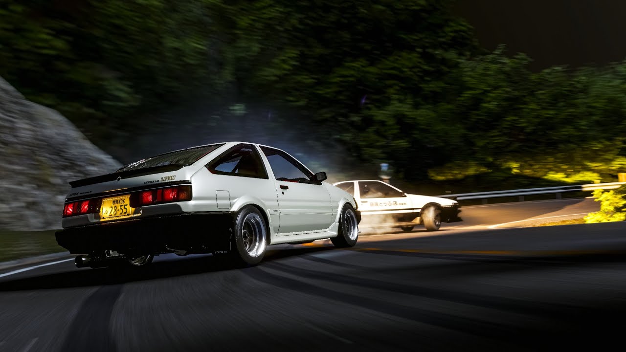 Touge Dogfight! AE86 Tuned x AE86 Drift at Akina!! | Assetto Corsa