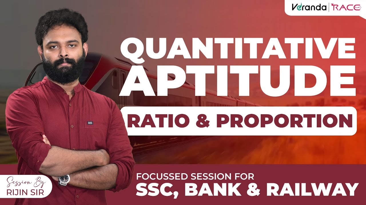 RATIO & PROPORTION | Quantitative Aptitude | Foundation Class |For SSC,BANK,Railway Exams | RijinSir