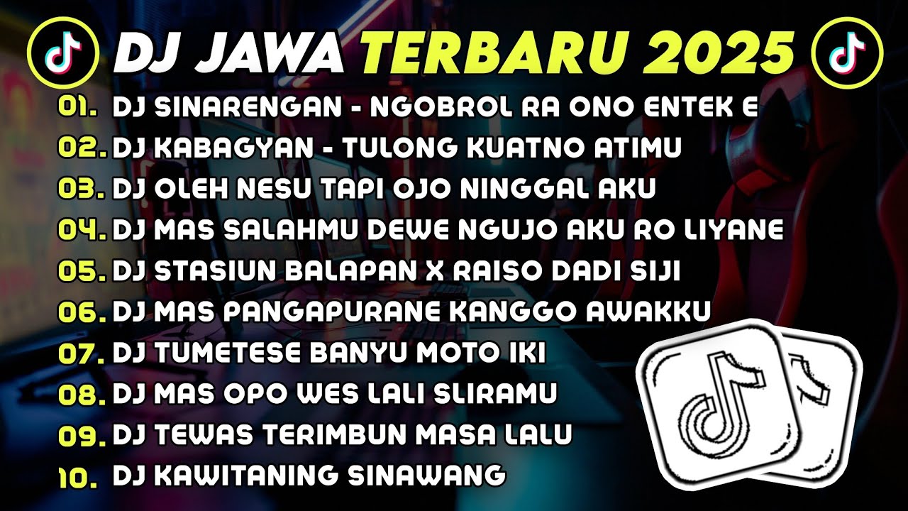 DJ JAWA TERBARU 2025 FULL BASS 🎧 DJ SINARENGAN NGOBROL RA ONO ENTEK E 🎶 DJ KABAGYAN VIRAL TIKTOK