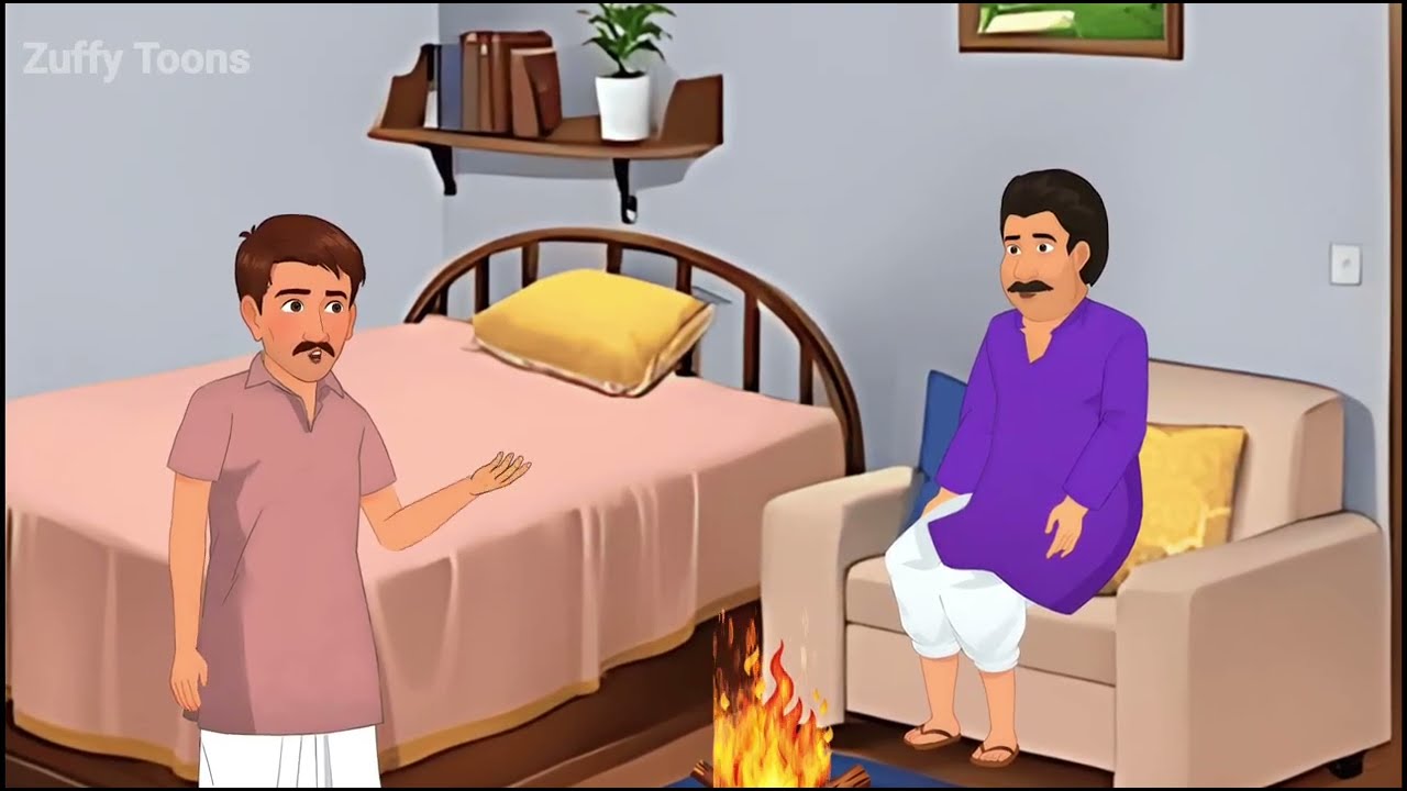 सर्दी में बारीश का कहर | ठंड में बारीश का कहर हिंदी कहानी | thand ka kahar hindi story | Zuffu Toons