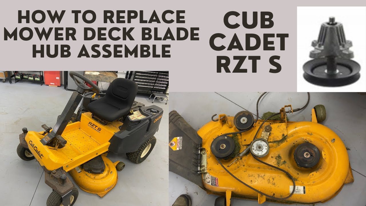 How to Replace Blade Hub Assemble Cub Cadet RZTS