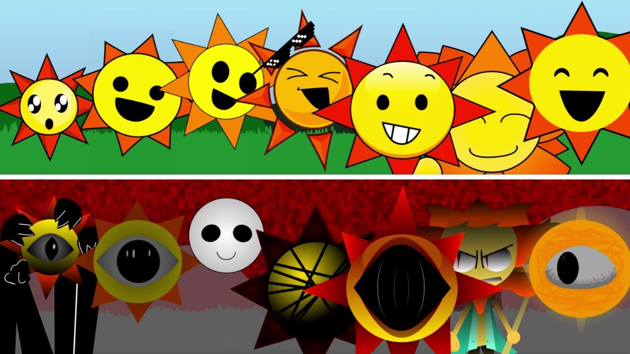 Sprunki Retake But Every Mr Sun Singing Together #sprunki #incredibox