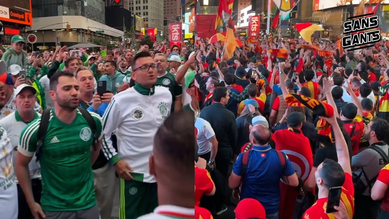 جماهير الترجي وجماهير بالميراس في صراع من كان الأقوى بشوارع نيويورك؟