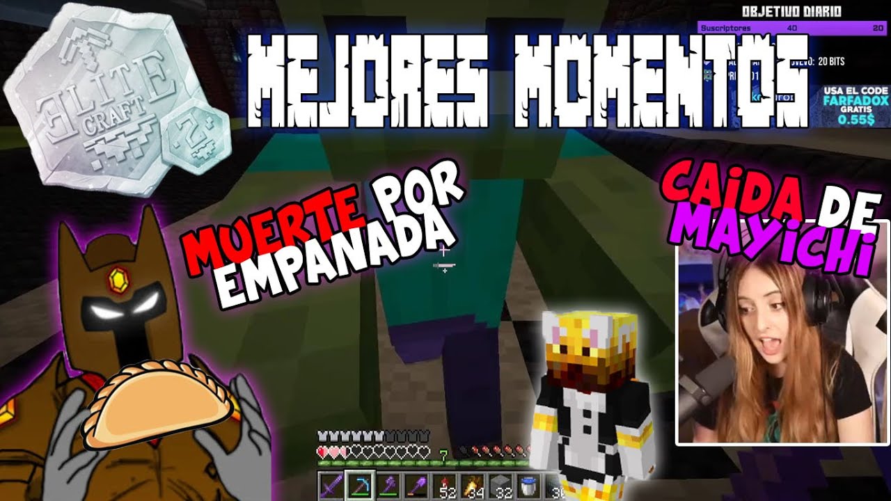 LA EMPANADA MORTAL | SHADOUNE IMITA A SUWIE | LA CAIDA DE MAYICHI | MEJORES MOMENTOS ELITECRAFT 2
