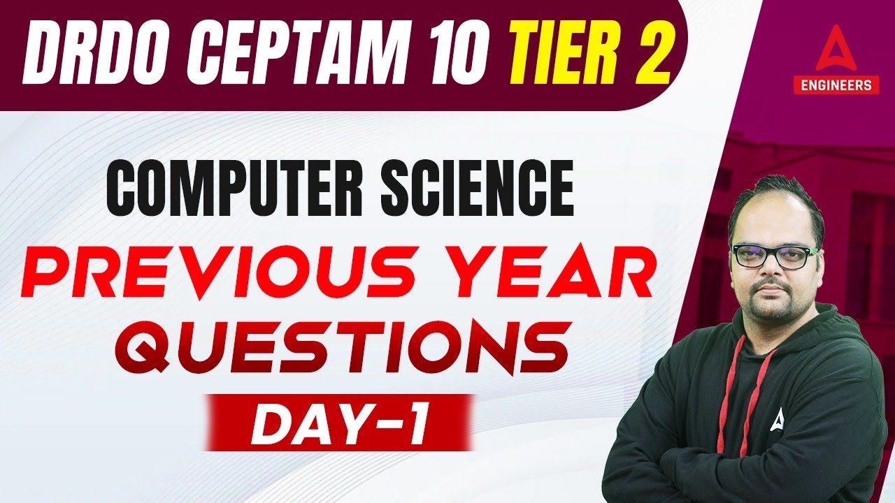 DRDO CEPTAM Tier 2 | DRDO Computer science | Previous Year questions #1 | By Neeraj sir