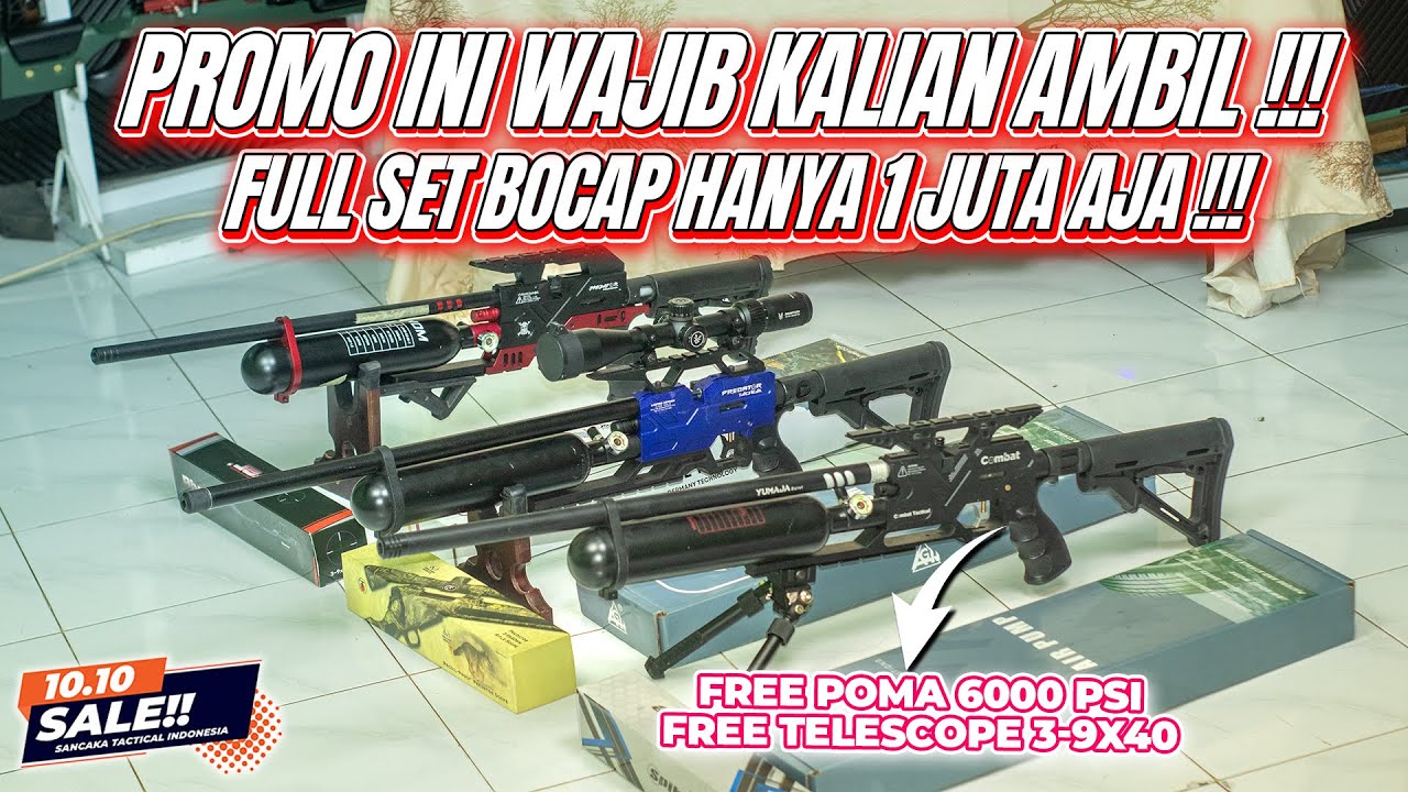 [NO TIPU - TIPU] PCP FULLSET CUMA 1JT AWAL BULAN FULL PROMO!! HARGA SENAPAN ANGIN PCP BOCAP!!