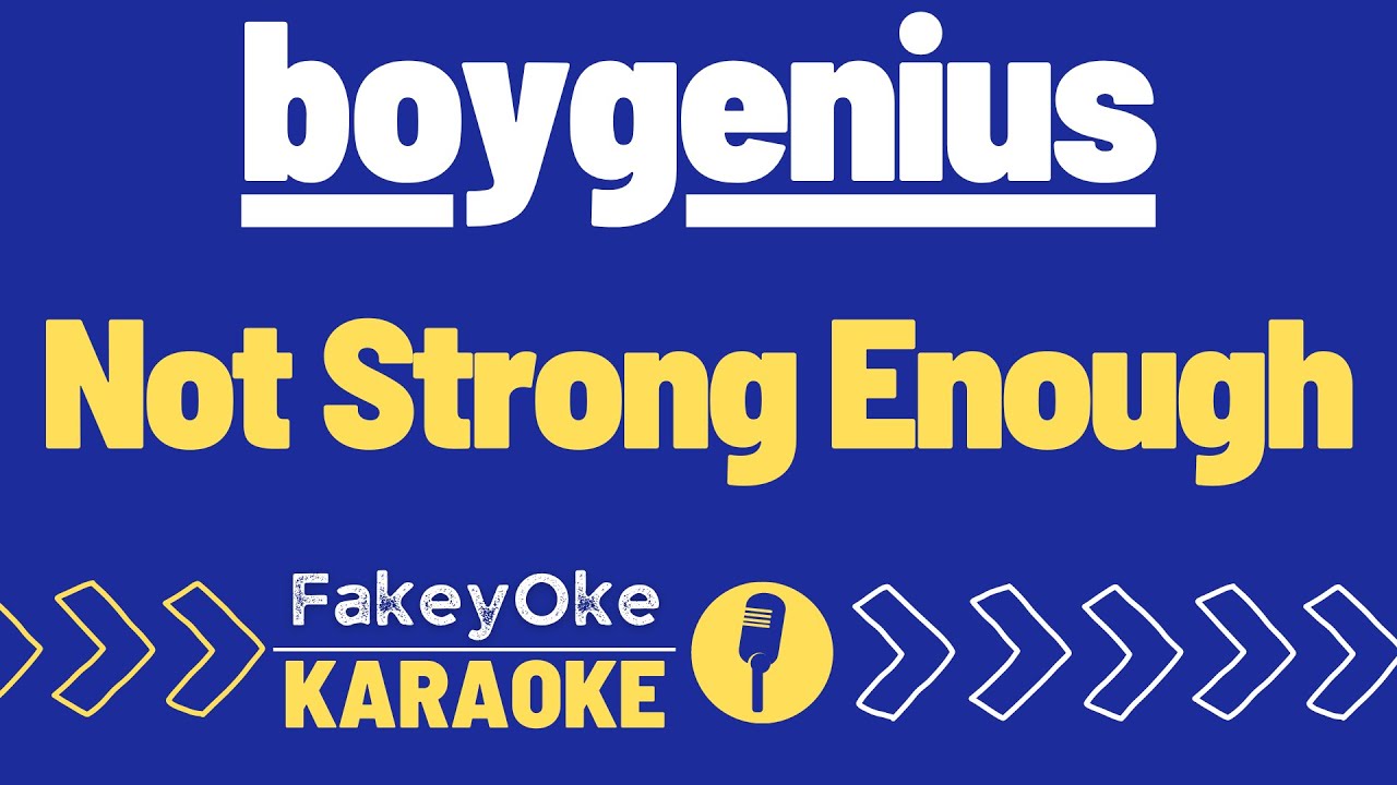 boygenius - Not Strong Enough [Karaoke]