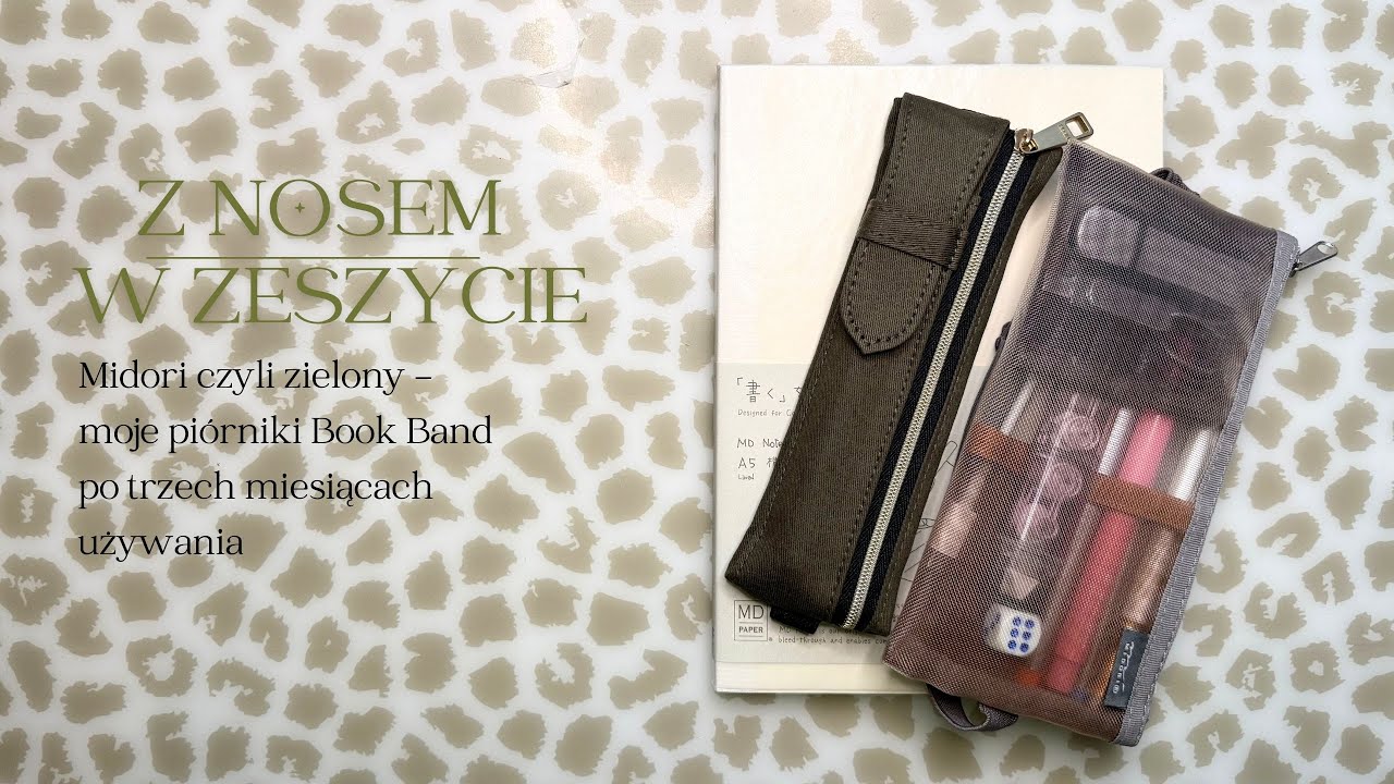 Dwa pi&oacute;rniki Midori Book Band Pen Case &ndash; po 3 miesiącach użytkowania