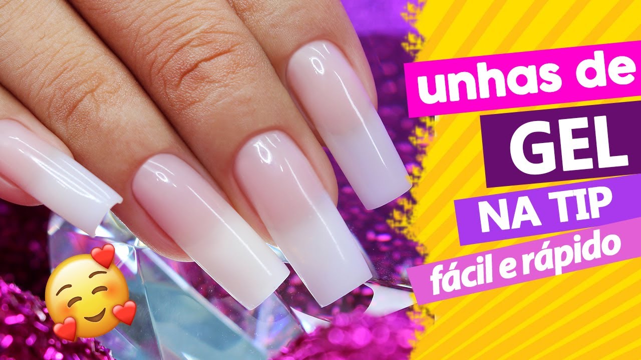UNHAS DE GEL NA TIP PASSO A PASSO (FÁCIL E RÁPIDO)