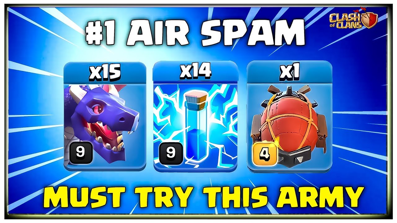 AFTER UPDATE!! TH14 Zap Dragon Attack Strategy | Th14 Dragon Attack | Best Th14 Attack Strategy