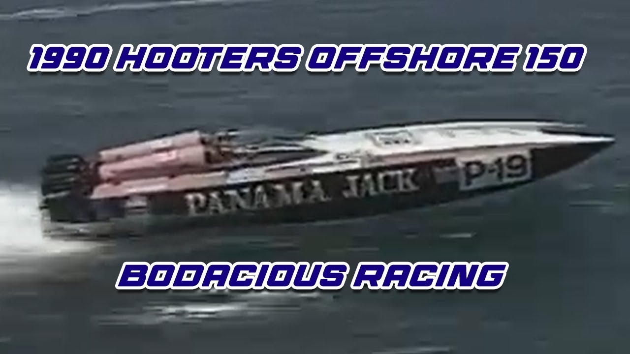 Hooters 150 Miami Part 2 (1990)🏁  Insane Offshore Boat Crashes!