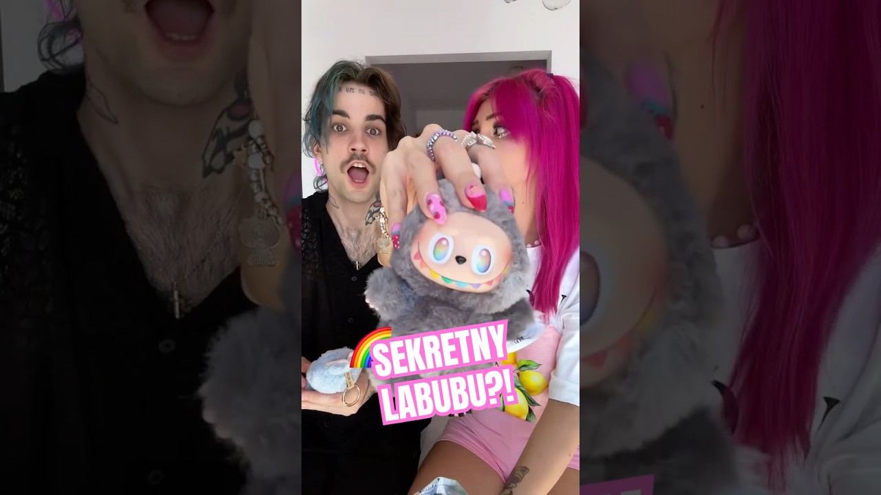 Otwieramy DWA LABUBU! 😲🌈🖤 #labubusecret #labubu #labubuunboxing #otwieramy #bigintoenergy
