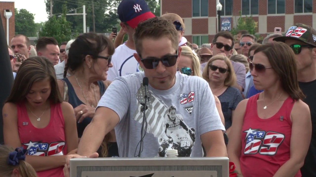Nicky Hayden Statue Unveiling