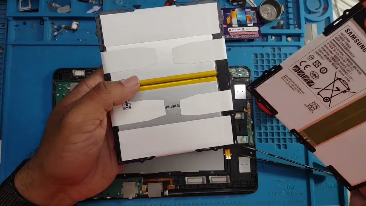 como trocar a bateria do Tablet Samsung T585  TAB A..👍