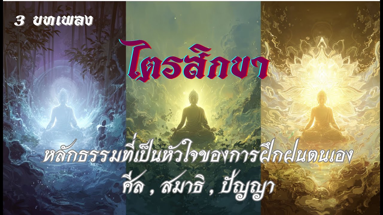 ไตรสิกขา ผ่านบทเพลง   #เพลงธรรมะ #บทเพลงพุทธธรรม #DhammaMusic #เพลงนั่งสมาธิ #ไตรสิกขา