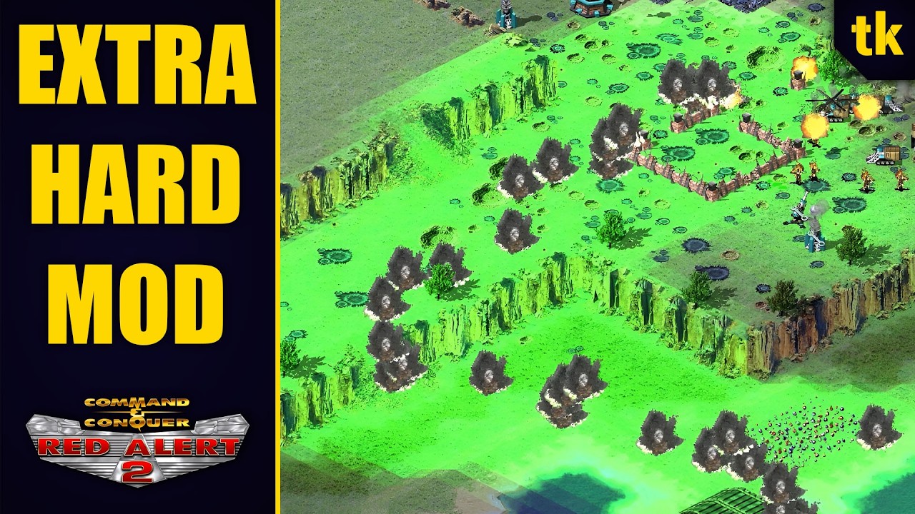 Red Alert 2 | Extra Hard Mod | A road of Explosions!!