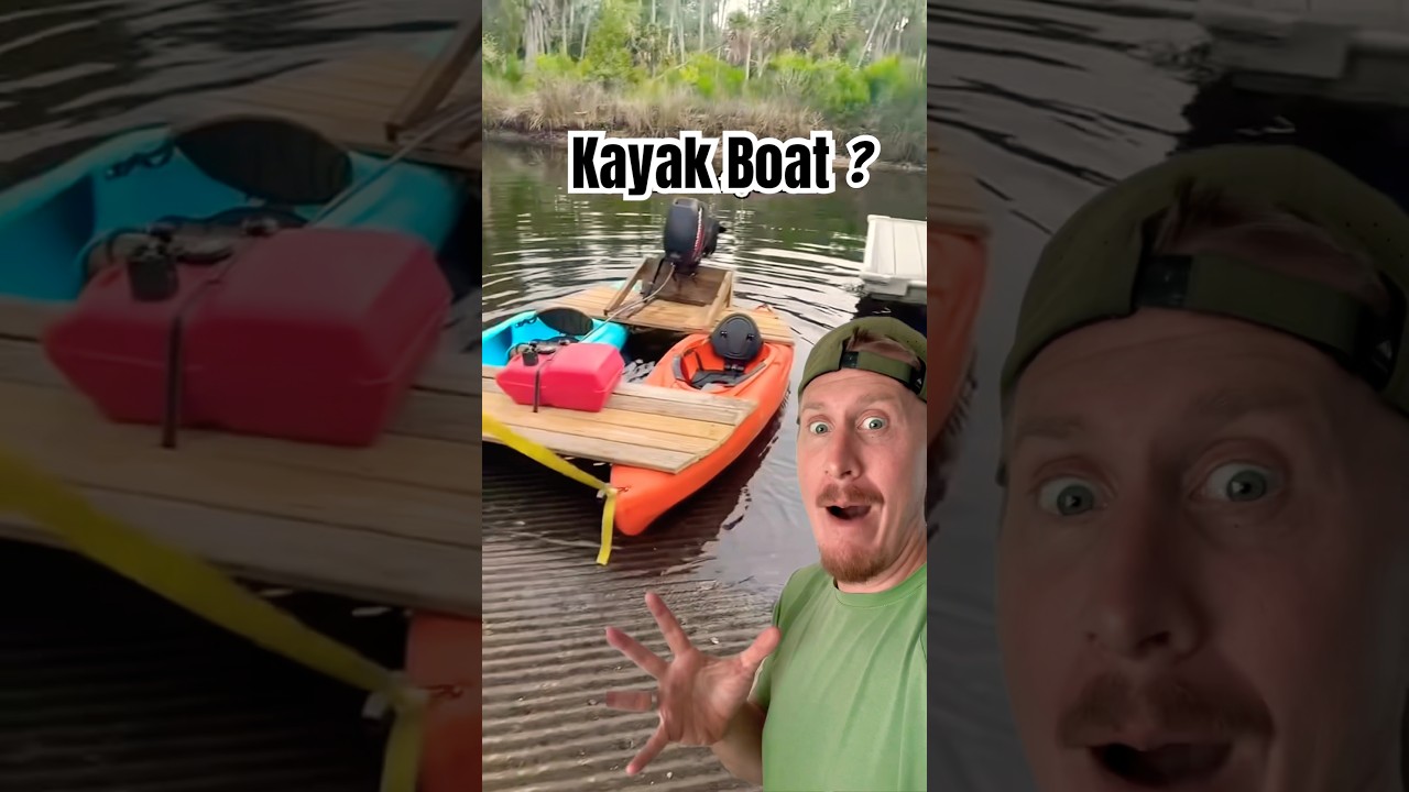Kayaks built into BOAT!  #kayak