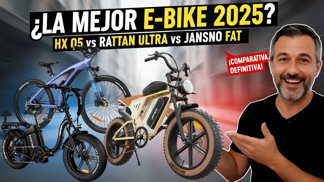 ¿LA MEJOR E-BIKE 2025? HX Q5 vs RATTAN Ultra vs JANSNO Fat
