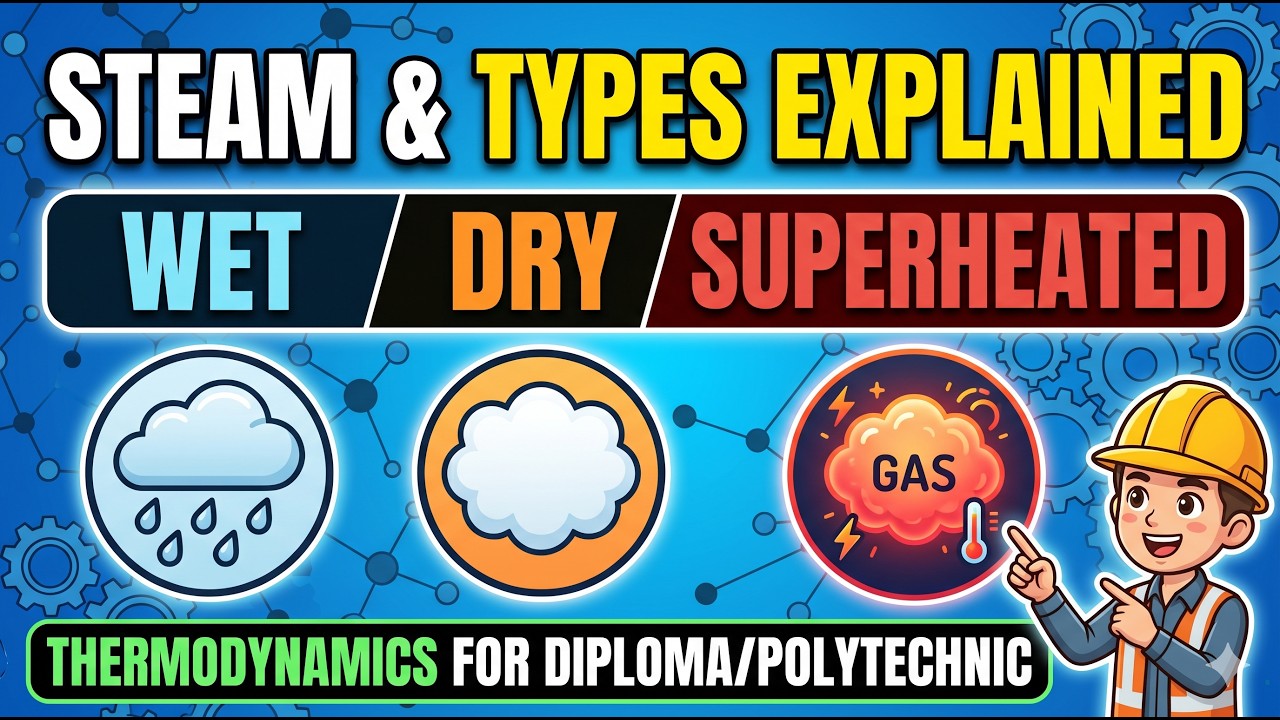 Steam and Types of Steam | Thermodynamics for Diploma Engineering