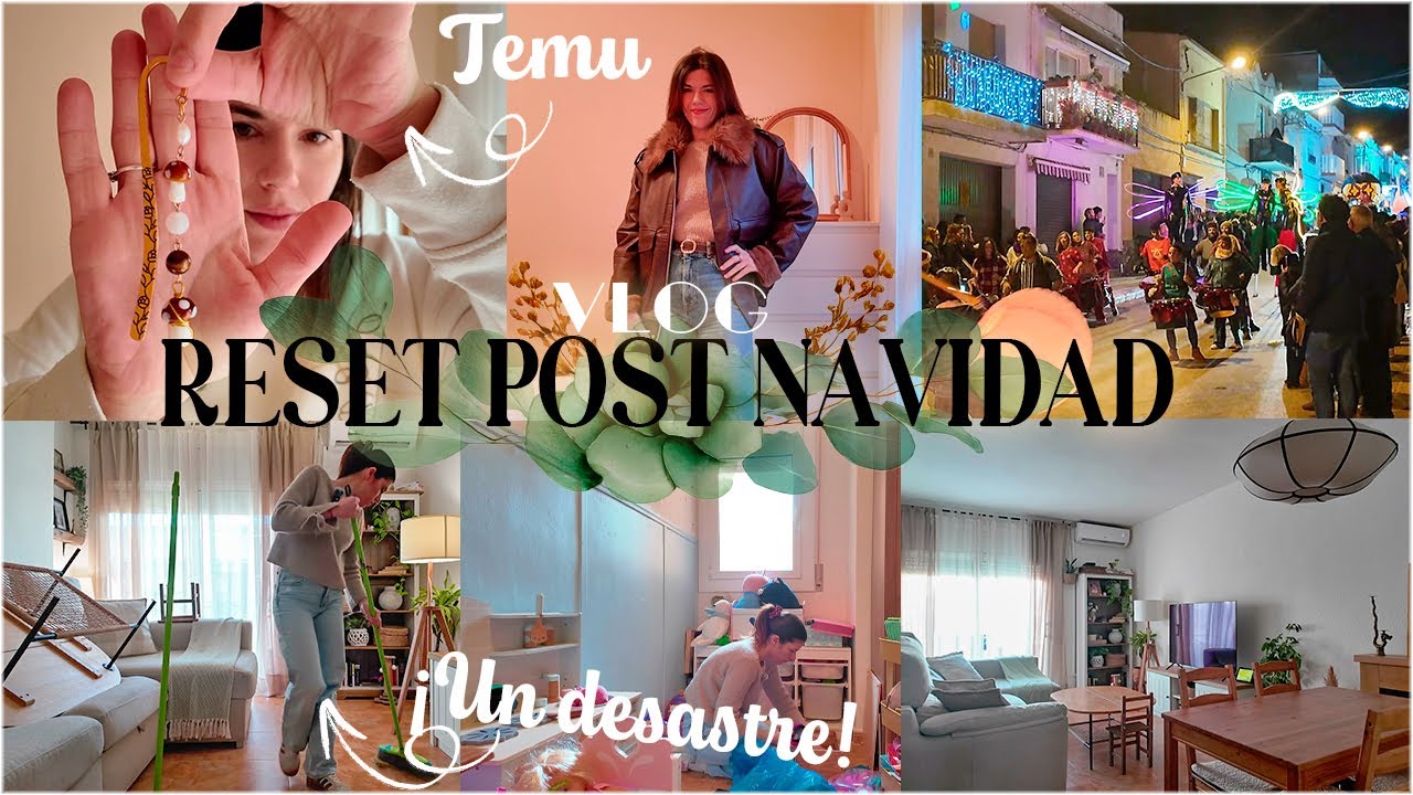 RESET POST NAVIDAD | Organización y VUELTA A LA RUTINA❤️🏠 Compras TEMU | VLOG 🍵