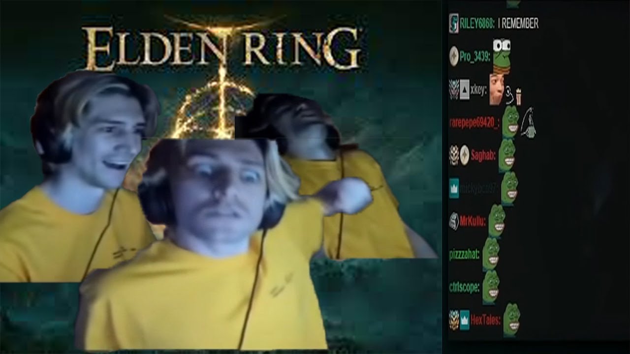 XQC Playing Elden Ring. Funny Moments (Part 1)